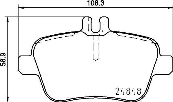 DON PCP1447 - Brake Pad Set, disc brake autospares.lv