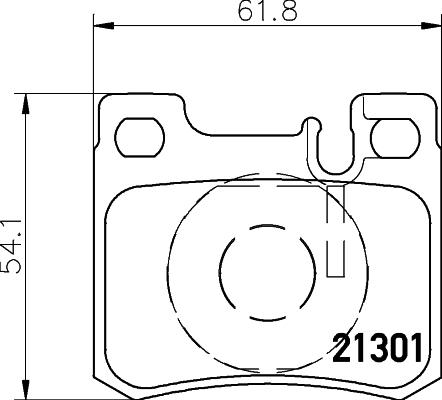 DON PCP1456 - Brake Pad Set, disc brake autospares.lv