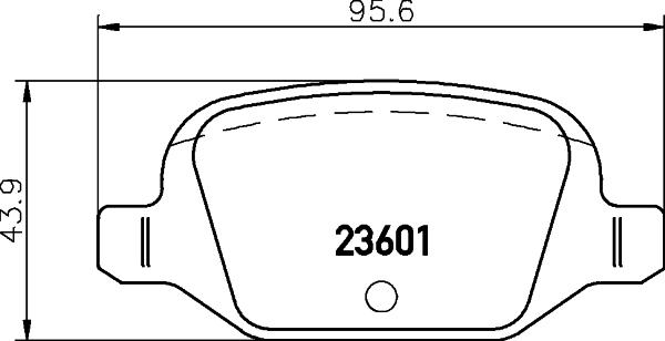 DON PCP1489 - Brake Pad Set, disc brake autospares.lv