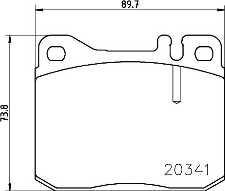 DON PCP1432 - Brake Pad Set, disc brake autospares.lv