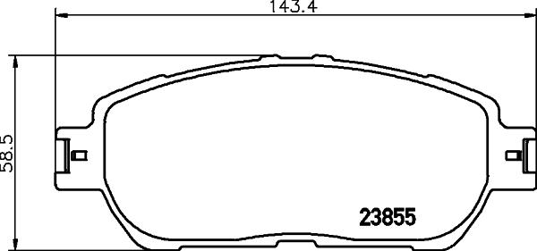 DON PCP1477 - Brake Pad Set, disc brake autospares.lv