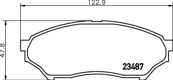 DON PCP1551 - Brake Pad Set, disc brake autospares.lv