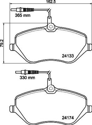 DON PCP1501 - Brake Pad Set, disc brake autospares.lv