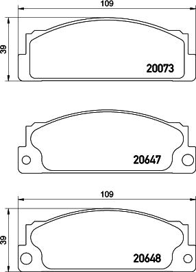 DON PCP1534 - Brake Pad Set, disc brake autospares.lv