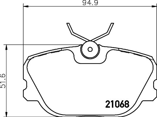 DON PCP1538 - Brake Pad Set, disc brake autospares.lv