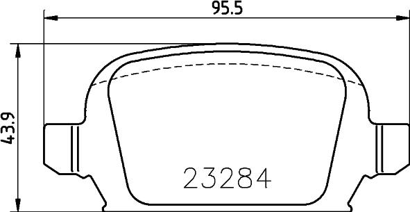 DON PCP1532 - Brake Pad Set, disc brake autospares.lv