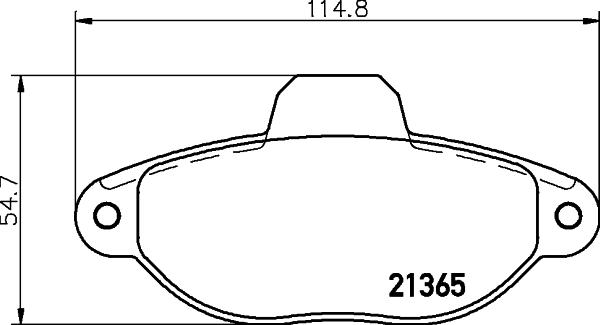 DON PCP1529 - Brake Pad Set, disc brake autospares.lv