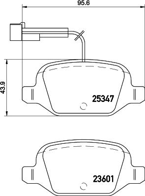 DON PCP1520 - Brake Pad Set, disc brake autospares.lv