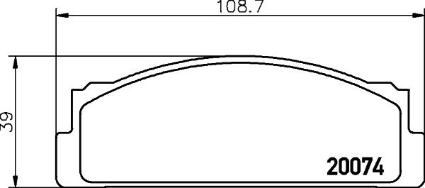 DON PCP1527 - Brake Pad Set, disc brake autospares.lv