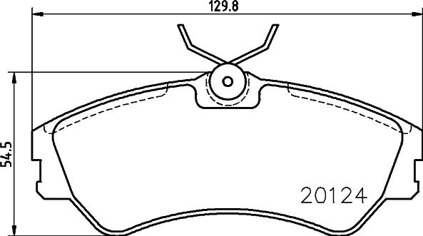 DON PCP1690 - Brake Pad Set, disc brake autospares.lv