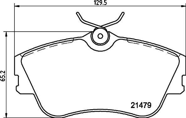 DON PCP1648 - Brake Pad Set, disc brake autospares.lv