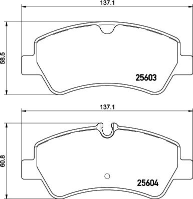 DON PCP1653 - Brake Pad Set, disc brake autospares.lv