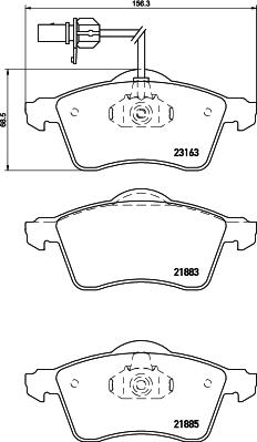 DON PCP1652 - Brake Pad Set, disc brake autospares.lv