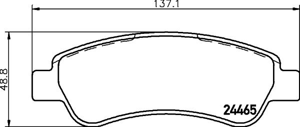 DON PCP1636 - Brake Pad Set, disc brake autospares.lv