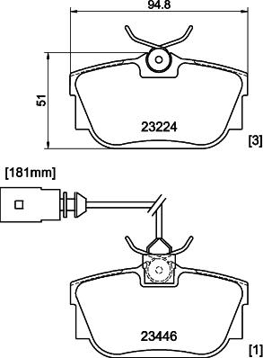 DON PCP1630 - Brake Pad Set, disc brake autospares.lv