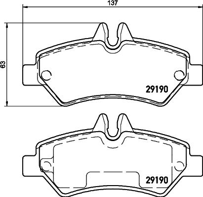 DON PCP1632 - Brake Pad Set, disc brake autospares.lv