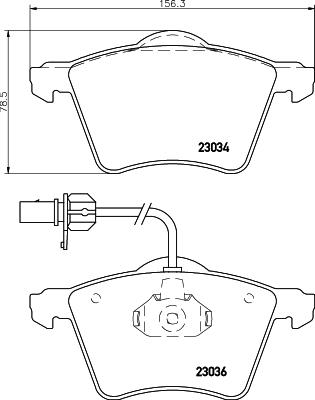 DON PCP1677 - Brake Pad Set, disc brake autospares.lv