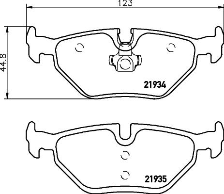 DON PCP1098 - Brake Pad Set, disc brake autospares.lv