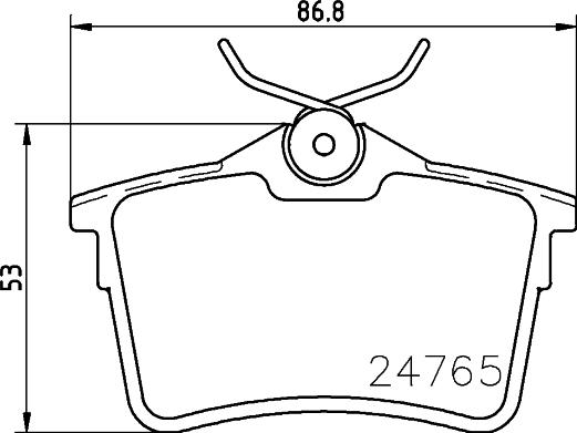 DON PCP1062 - Brake Pad Set, disc brake autospares.lv