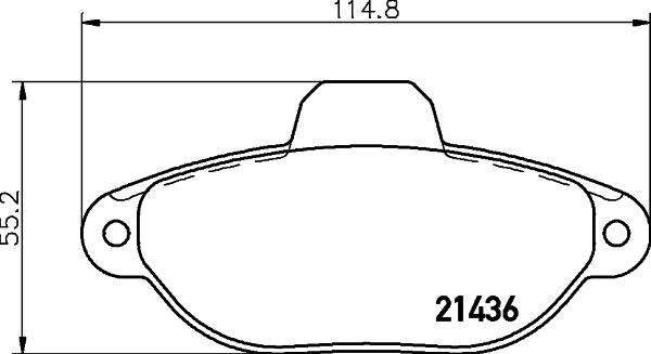 DON PCP1014 - Brake Pad Set, disc brake autospares.lv