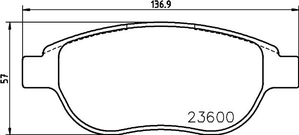 DON PCP1088 - Brake Pad Set, disc brake autospares.lv