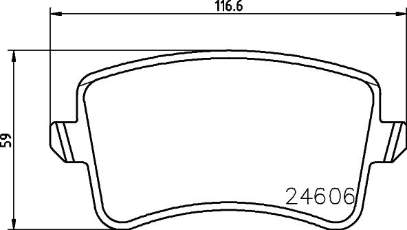 DON PCP1035 - Brake Pad Set, disc brake autospares.lv