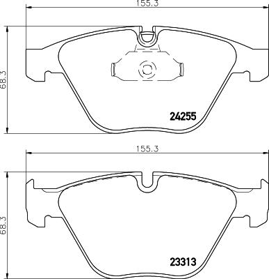 DON PCP1029 - Brake Pad Set, disc brake autospares.lv