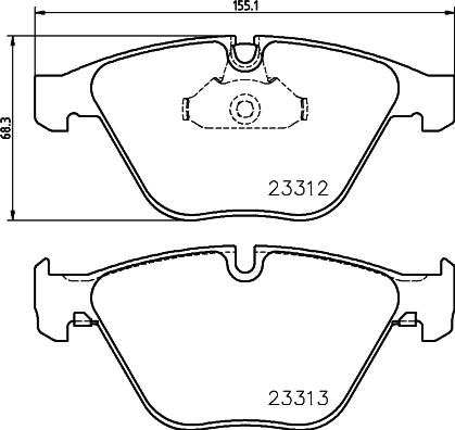 DON PCP1022 - Brake Pad Set, disc brake autospares.lv