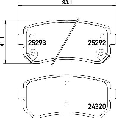 Ferodo FSL4408 - Brake Pad Set, disc brake autospares.lv