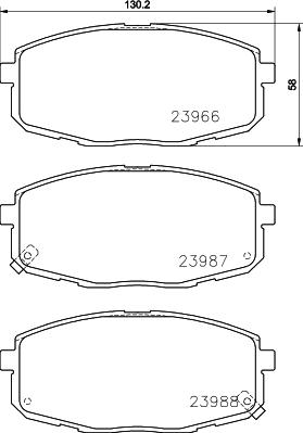 DON PCP1078 - Brake Pad Set, disc brake autospares.lv