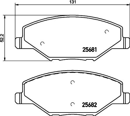 DON PCP1156 - Brake Pad Set, disc brake autospares.lv