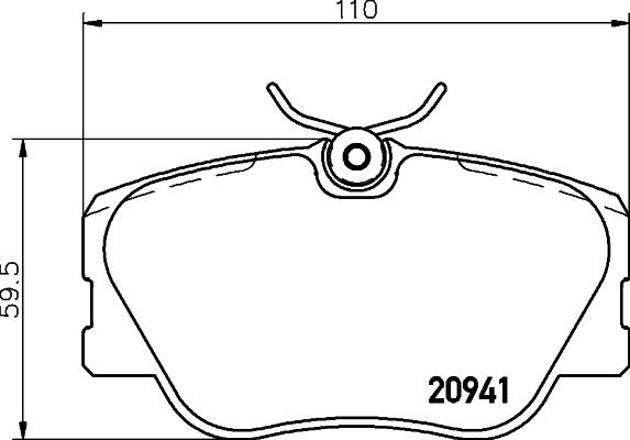 DON PCP1165 - Brake Pad Set, disc brake autospares.lv