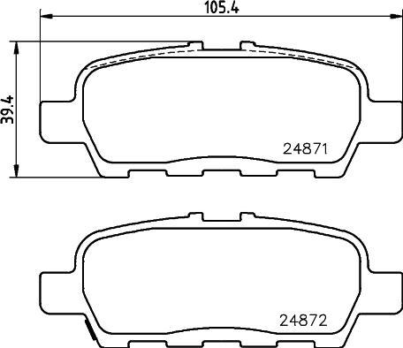 Remy RAP2300 - Brake Pad Set, disc brake autospares.lv