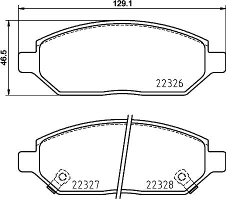 DON PCP1891 - Brake Pad Set, disc brake autospares.lv