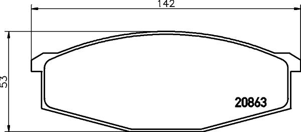 DON PCP1845 - Brake Pad Set, disc brake autospares.lv