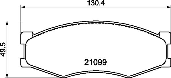 DON PCP1846 - Brake Pad Set, disc brake autospares.lv