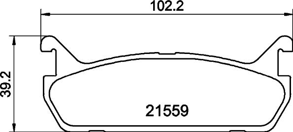 DON PCP1857 - Brake Pad Set, disc brake autospares.lv