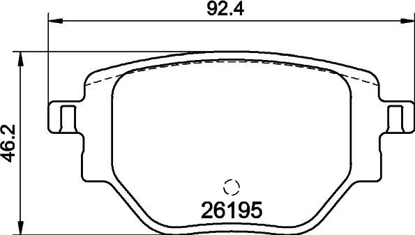 DON PCP1809 - Brake Pad Set, disc brake autospares.lv