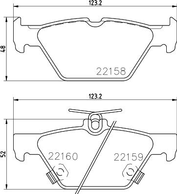 DON PCP1880 - Brake Pad Set, disc brake autospares.lv