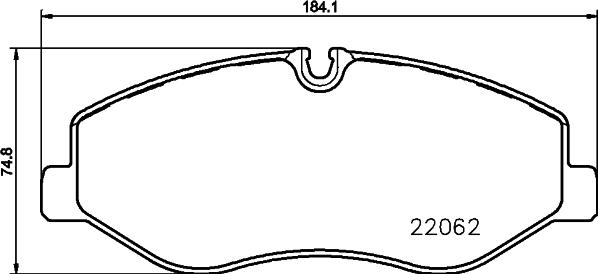 DON PCP1871 - Brake Pad Set, disc brake autospares.lv