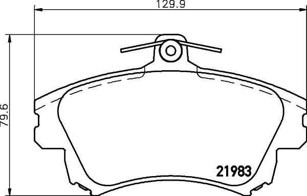 DON PCP1345 - Brake Pad Set, disc brake autospares.lv