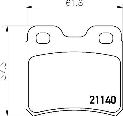 DON PCP1342 - Brake Pad Set, disc brake autospares.lv