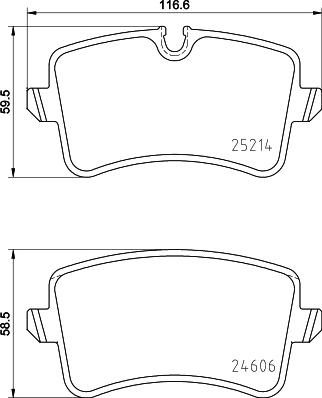 DON PCP1304 - Brake Pad Set, disc brake autospares.lv