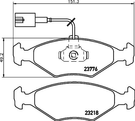 DON PCP1385 - Brake Pad Set, disc brake autospares.lv