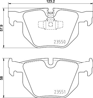 DON PCP1324 - Brake Pad Set, disc brake autospares.lv