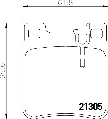 DON PCP1320 - Brake Pad Set, disc brake autospares.lv