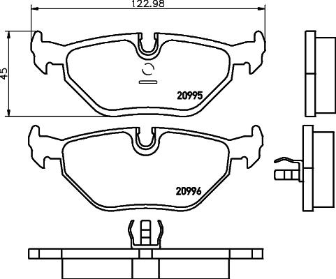 DON PCP1374 - Brake Pad Set, disc brake autospares.lv