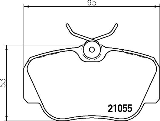 DON PCP1245 - Brake Pad Set, disc brake autospares.lv