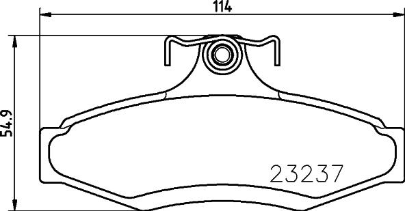 DON PCP1247 - Brake Pad Set, disc brake autospares.lv