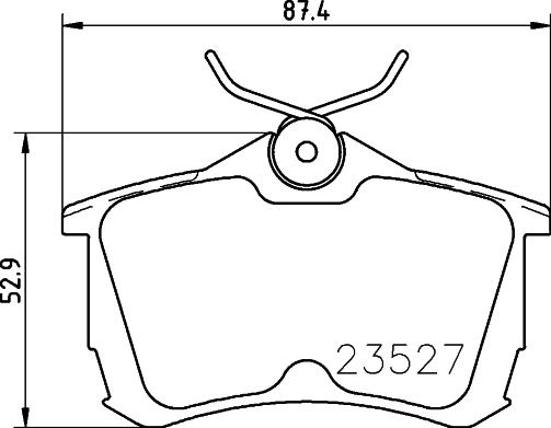 DON PCP1255 - Brake Pad Set, disc brake autospares.lv